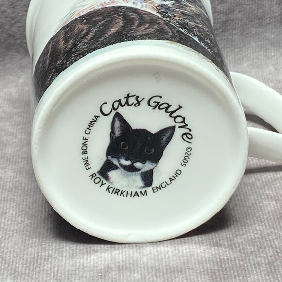 Cats Galore Mug Roy Kirkham England 2005 Fine Bone China 12oz Cup K.M. Hassall - Picture 5 of 11